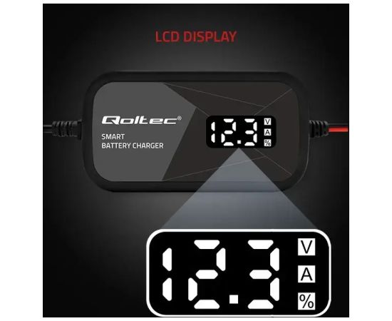 Qoltec Microprocessor charger 12V 2A with cell regene Зарядные устройства и стартеры