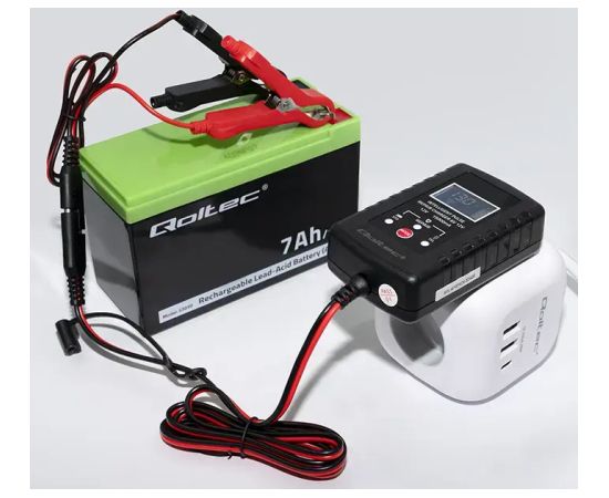 Qoltec Automatic charger for AGM GEL STD 6V/12V battery | 2A | Rectifier with repair function and LED display Зарядные устройства и стартеры