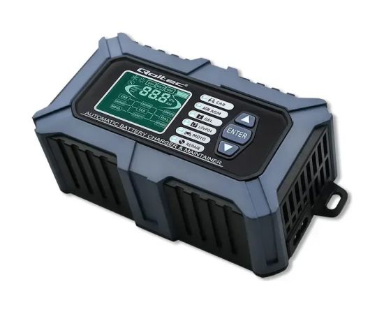 Qoltec Charger with battery tester 12V 6A repair fu Akumulatoru lādētāji, starteri