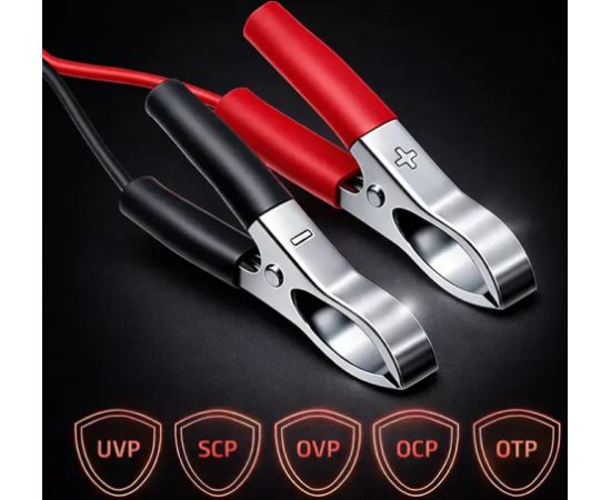 Qoltec Automatic charger for AGM GEL STD batteries | 12V charger | 4A | 48W | LED | 1.8m cable Akumulatoru lādētāji, starteri
