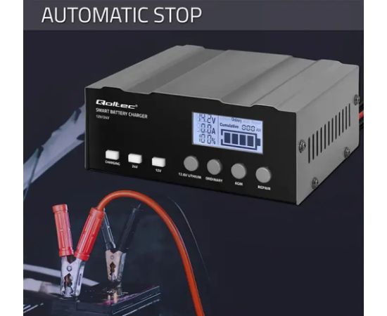 Qoltec Microprocessor charger 12V 12.6V 24V LCD Зарядные устройства и стартеры