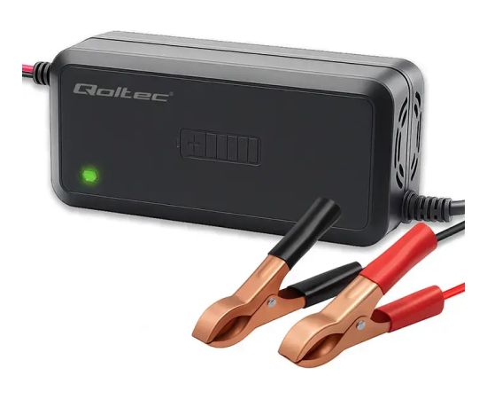 Qoltec Intelligent microprocessor charger 12V 5A | Rectifier for AGM GEL SLA battery | 6 - stage charging Зарядные устройства и стартеры