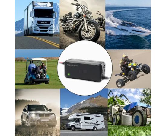 Qoltec Intelligent microprocessor charger 12V 5A | Rectifier for AGM GEL SLA battery | 6 - stage charging Зарядные устройства и стартеры