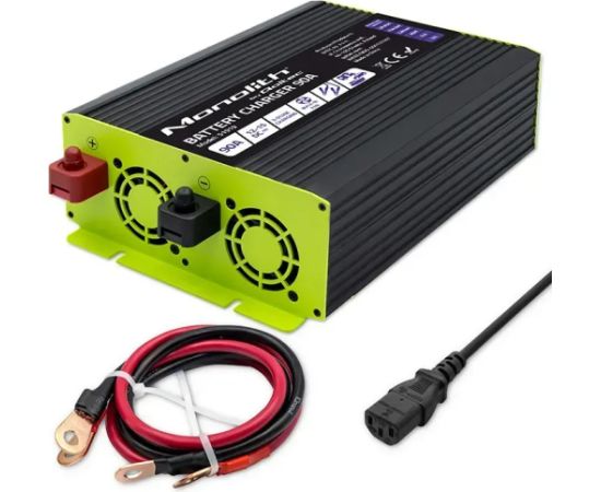 Qoltec Charger for LiFePO4 AGM GEL SLA batteries 90A Akumulatoru lādētāji, starteri