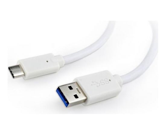 Gembird USB 3.0 AM to Type-C cable (AM/CM), 0.1m, white