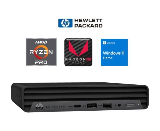 HP 805G8 Mini Ryzen 5 PRO 5650G 8GB 512SSD M.2 NVME WiFi WIN11Home Kомпьютеры после ремонта