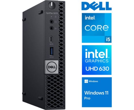 DELL 5070 Micro i5-9500T 32GB 256SSD M.2 NVME WiFi WIN11Pro Kомпьютеры после ремонта