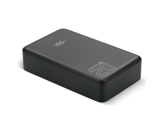 Powerbank 20 000mAh, 1x USB, 2x USB-C, 20W, QC4+, LCD screen, black Power Banks