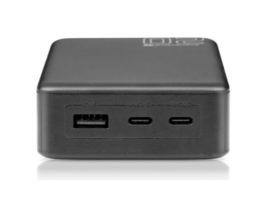 Powerbank 20 000mAh, 1x USB, 2x USB-C, 20W, QC4+, LCD screen, black Power Banks
