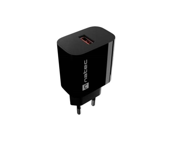 WALL CHARGER NATEC RIBERA 1X USB-A 18W BLACK Зарядные устройства