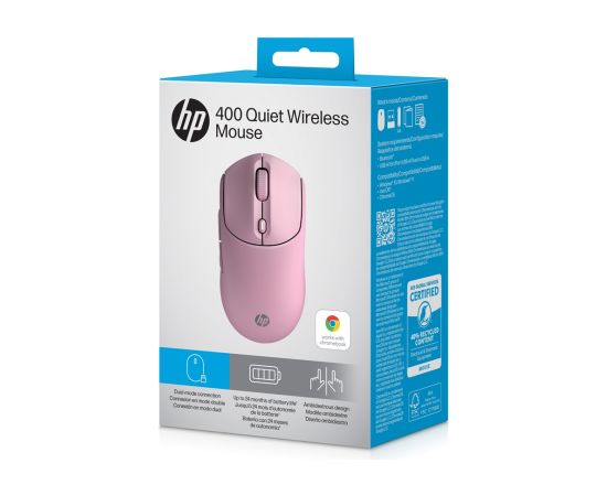 HP 400 Quiet Pink Wireless Mouse Мыши