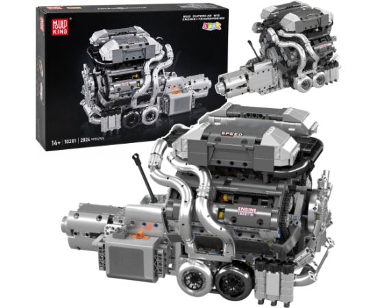 Leantoys Construction Blocks Car Engine V8 Gearbox 2024 el. Новости - Детские товары