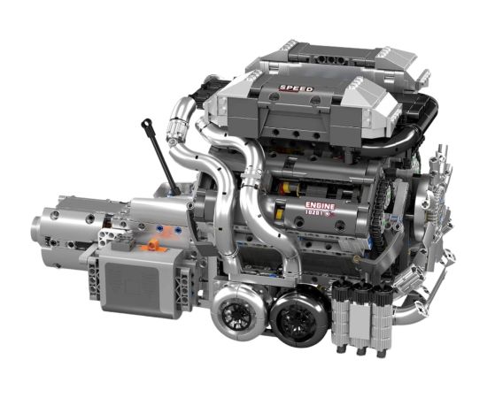 Leantoys Construction Blocks Car Engine V8 Gearbox 2024 el. Новости - Детские товары