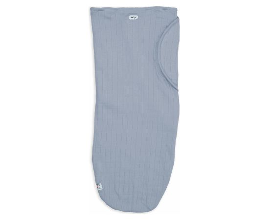 Lodger Bundler Solid kokvilnas autiņš mazuļa ietīšanai, Blue Fogg - BN 110 Спальные мешки, пижамы