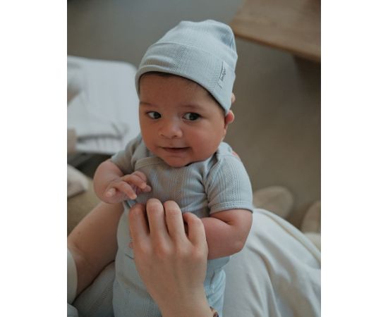 Lodger Beanie Pointelle bērnu cepurīte, Air, 0-6 mēn. - BEP 032_0-6  Cepurītes