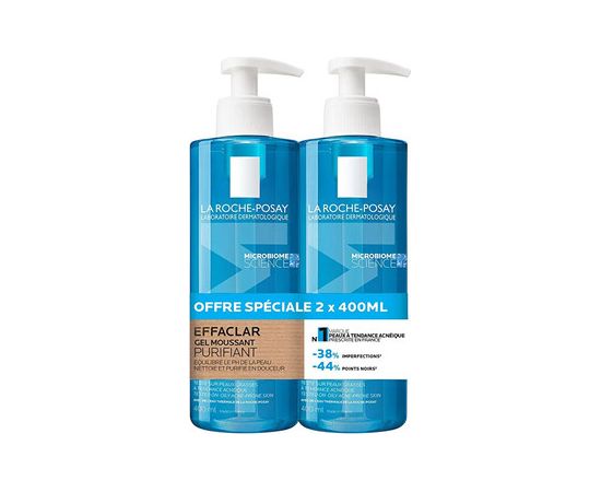 La Roche-posay Purifying Foaming Gel Duo - Sada čisticích gelů 400ml Smaržas - NESAKĀRTOTS