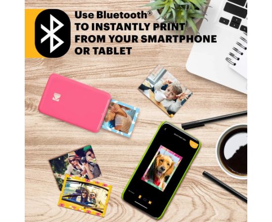 Kodak STEP Instant Mobile Photo printer Colour ZINK 2x3'' 1 ppm, Bluetooth, Pink Новости - Для офиса