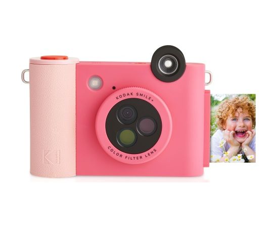 Kodak SMILE+ Instant Print Camera, 2x3'', Fuchsia Jaunumi - Audio-Video