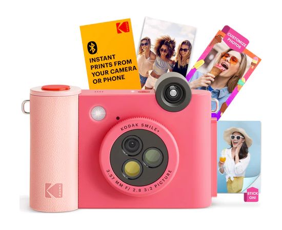 Kodak SMILE+ Instant Print Camera, 2x3'', Fuchsia Jaunumi - Audio-Video