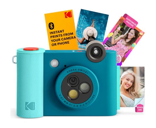 Kodak SMILE+ Instant Print Camera, 2x3'', Blue Jaunumi - Audio-Video