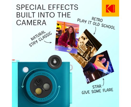 Kodak SMILE+ Instant Print Camera, 2x3'', Blue Jaunumi - Audio-Video