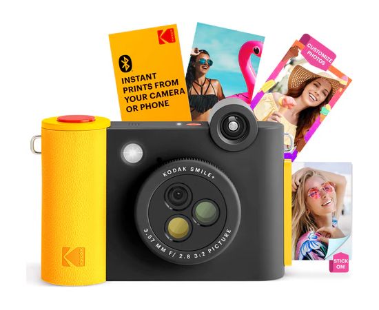 Kodak SMILE+ Instant Print Camera, 2x3'', Black Jaunumi - Audio-Video