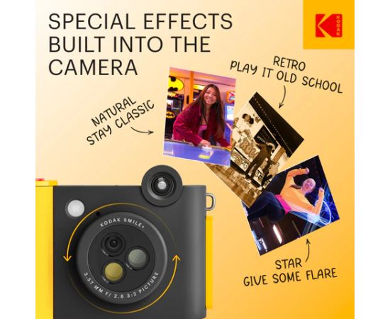 Kodak SMILE+ Instant Print Camera, 2x3'', Black Jaunumi - Audio-Video