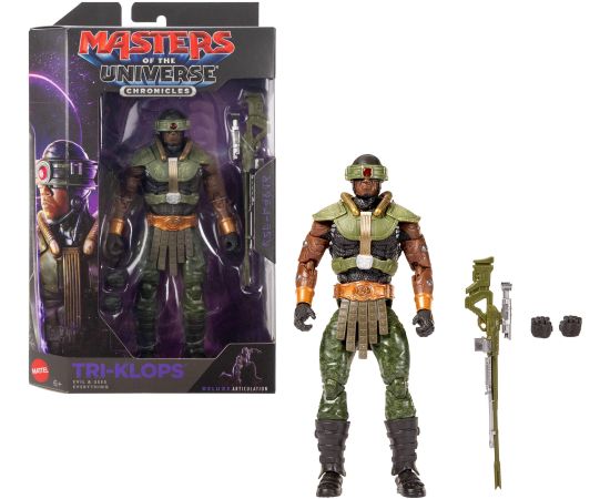 Figurka Mattel He-Man Masters of The Universe Chronicles Tri-Klops 17 cm i akcesoria JKJ24 Фигурки и герои