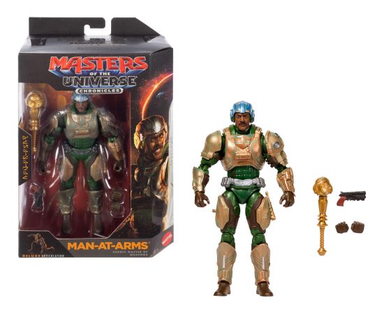 Figurka Mattel He-Man Masters of The Universe Chronicles Wojownik Man-at-Arms 17 cm i akcesoria JKJ25 Figūriņas un varoņi