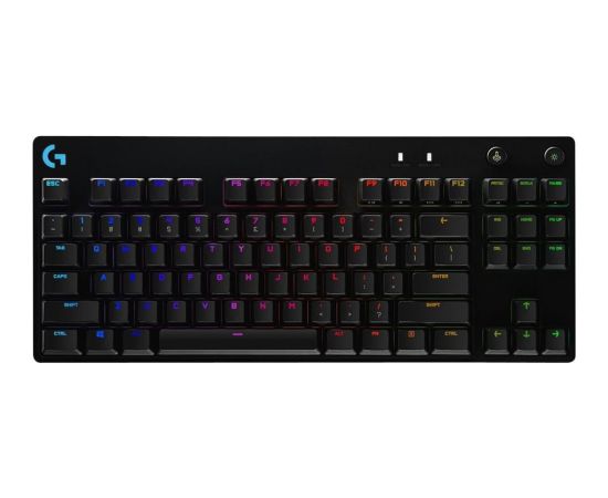 Logitech G Pro Gaming Keyboard, TKL, schwarz, GX-BLUE, USB, UK Jaunumi - Datori