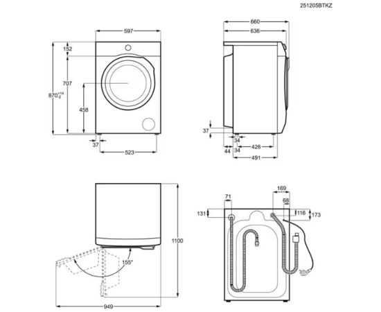 Electrolux EN9W2496BE Стиральные машины