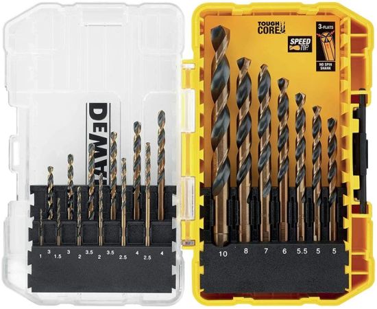 DeWalt DT70728-QZ Daudzfunkcionālu urbju komplekts metālam 1-10 mm 19gab Piederumi urbjiem