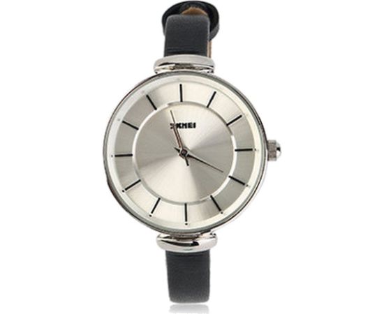 SKMEI 1184CL Silver Case Black Rokas pulksteņi 