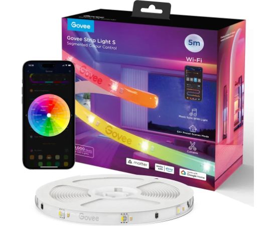 Govee Strip Light S - 5m Dekoratīvais apgaismojums 