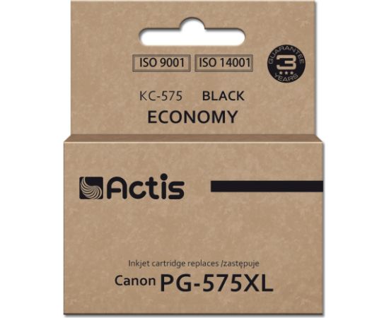 Actis KC-575 Canon printer ink, replacement Canon PG-575XL; Supreme; 16,5 ml; black Tintes printeru izejmateriāli