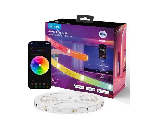 Govee Strip Light S Segmented Smart strip light Wi-Fi/Bluetooth 36 W Dekoratīvais apgaismojums 