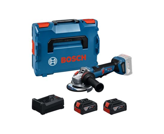 Leņķa slīpmašīna Bosch 06019N4302; 18 V; 2x5,0 Ah akum. Шлифовальные станки