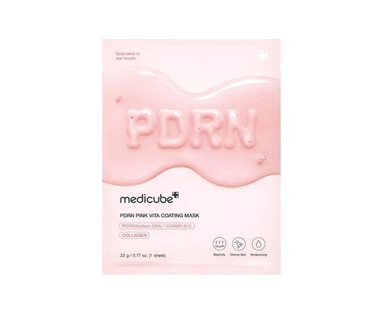 Medicube Pdrn Pink Vita Coating Mask - Plátýnková maska 22.0g Духи и косметика