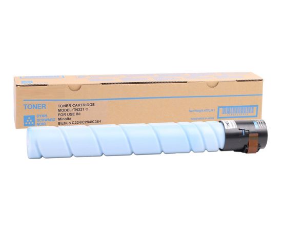 Konica-Minolta TN321C (A33K450) Toner Cartridge, Cyan Lāzerprinteru izejmateriāli