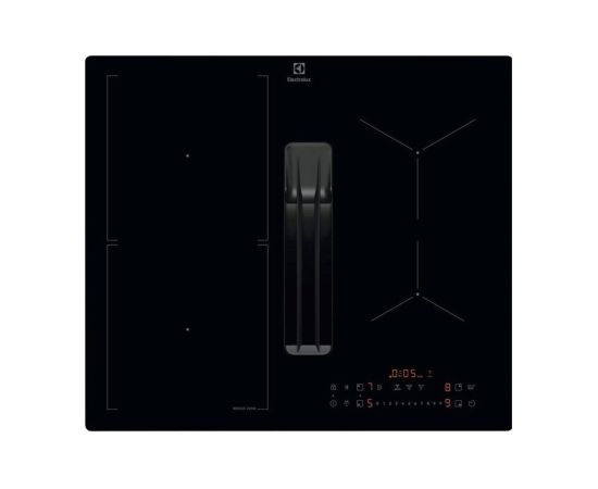 Electrolux ECC63410CB indukcijas plīts virsma 60cm ar integrētu nosūcēju Left Bridge Hob2Hood Iebūvējama virsma - Indukcijas
