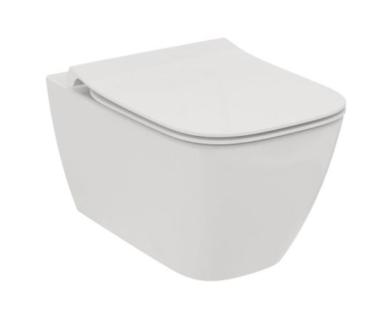 Ideal Standard pods ar SC vāku i.Life B Rimless, stiprināms pie sienas, 360x545 mm, balts Podi pie sienas