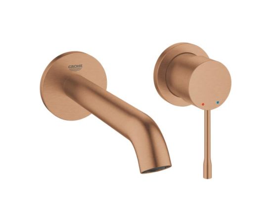 Grohe izlietnes maisītāja Essence virsapmetuma daļa, 2 MC, iztece 183 mm, no sienas, brushed warm sunset Iebūvējamie