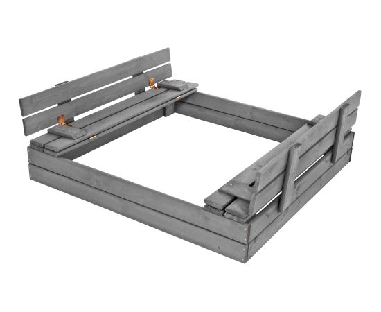 Springos Premium koka smilšu kaste SBP120SET01X 120 x 120 cm komplekts Smilšu kastes