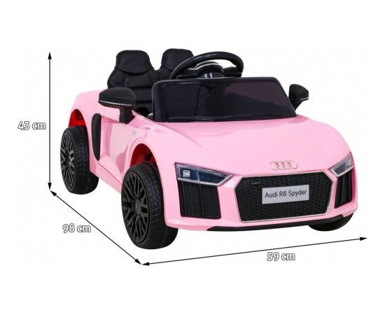 Audi Auto na akumulator R8 dla dziecka różowe Jaunumi, Bērnu preces