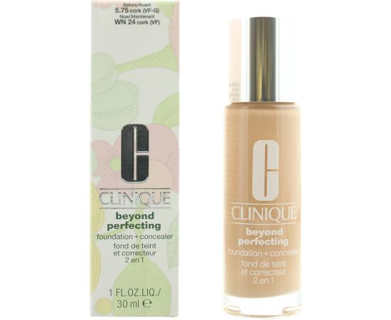 Clinique, Beyond Perfecting, Full Coverage, Natural Finish, Liquid Foundation & Concealer 2-In-1, 575, Cork, 30 ml Smaržas - NESAKĀRTOTS