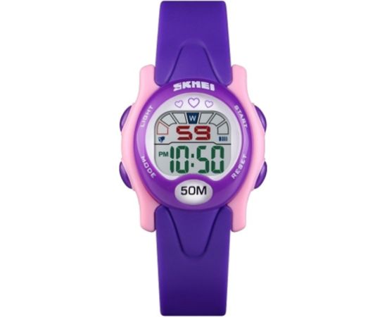 SKMEI 1478 PL Purple Vaikiškas laikrodis Rokas pulksteņi 