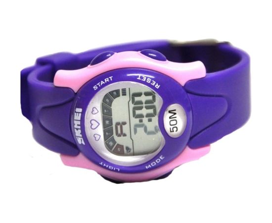SKMEI 1478 PL Purple Vaikiškas laikrodis Rokas pulksteņi 