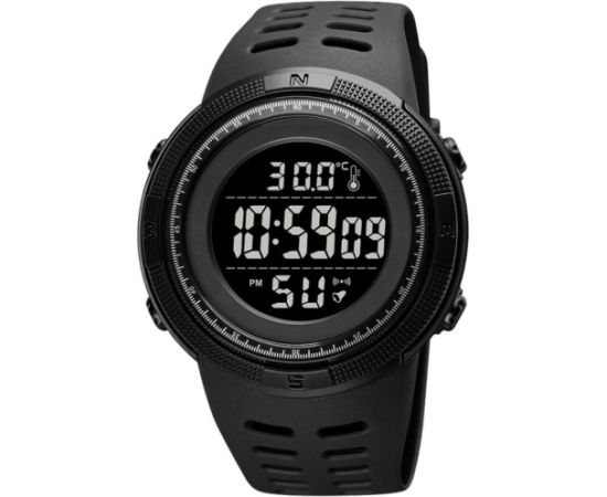 SKMEI 1681 BK BK LED Alarm Rokas pulksteņi 