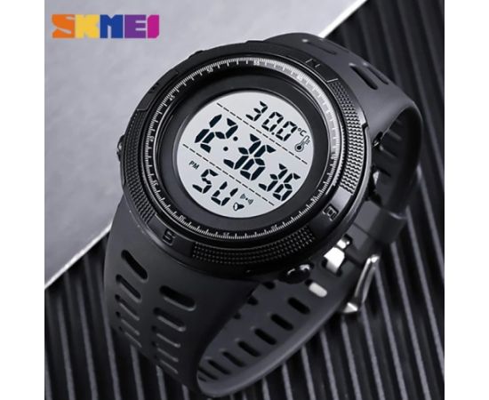SKMEI 1681 BK BK LED Alarm Rokas pulksteņi 