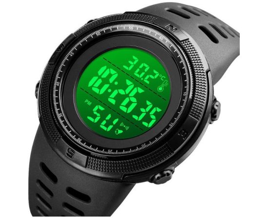 SKMEI 1681 BK BK LED Alarm Rokas pulksteņi 